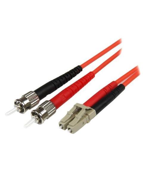 STARTECH  CABLE FIBRA OPTICA LC MACHO - ST MACHO 50-125 1 METRO NARANJA