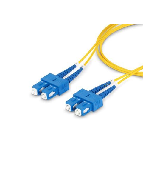 STARTECH  CABLE FIBRE OPTICA MONOMODO OS2 SC MACHO - SC MACHO NUCLEO 9?M CUBIERTA 125?M 2 METROS AMARILLO