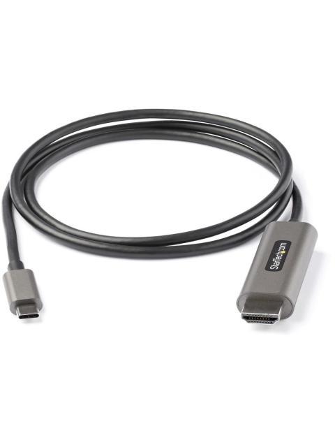STARTECH  CABLE HDMI 1.4 MACHO - USB-C MACHO 4K 60HZ 1 METRO NEGRO-PLATA