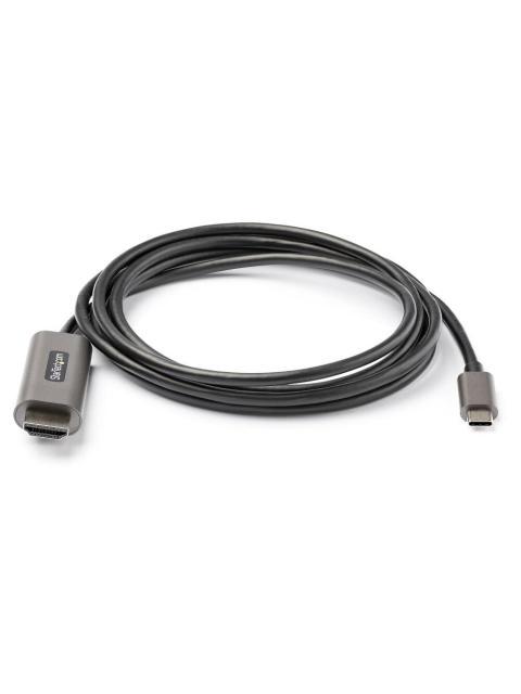 STARTECH  CABLE HDMI MACHO - USB-C MACHO 2 METROS NEGRO-PLATA