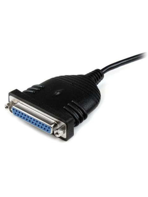 STARTECH  CABLE PARA IMPRESORA USB A MACHO - DB25 HEMBRA 1.85 METROS