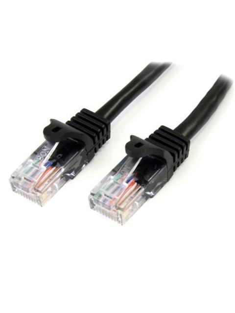 STARTECH  CABLE PATCH CAT5E UTP SIN ENGANCHES RJ-45 MACHO - RJ-45 MACHO 1 METRO NEGRO