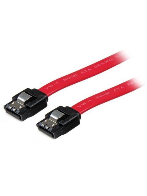 STARTECH  CABLE SATA CON CIERRE DE SEGURIDAD 45CM ROJO
