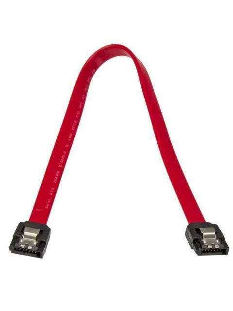 STARTECH  CABLE SATA CON CIERRE DE SEGURIDAD MACHO - MACHO 30CM ROJO