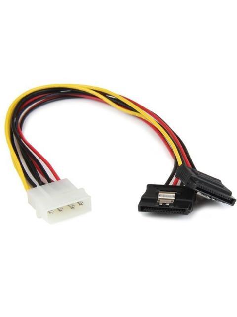 STARTECH  CABLE SATA RECTO 4-PIN MOLEX MACHO - 2X SATA 15-PIN HEMBRA 30CM