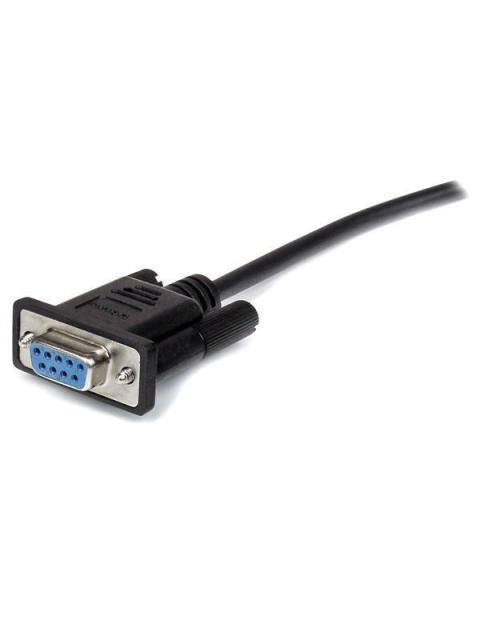 STARTECH  CABLE SERIAL DB-9 MACHO - DB-9 HEMBRA 1 METRO NEGRO
