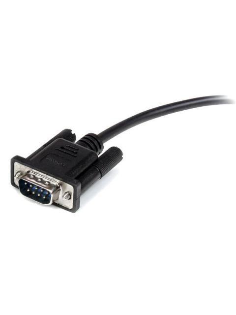 STARTECH  CABLE SERIAL DB-9 MACHO - DB-9 HEMBRA 2 METROS NEGRO