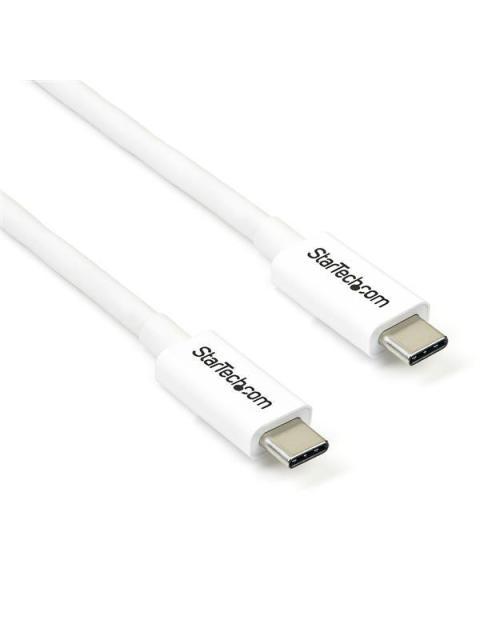 STARTECH  CABLE THUNDERBOLT 3 USB-C MACHO - USB-C MACHO 2 METROS BLANCO PARA MACBOOK PRO