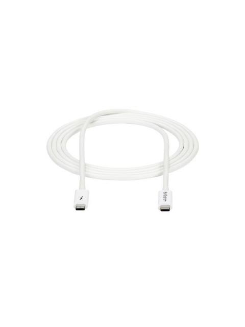 STARTECH  CABLE THUNDERBOLT 3 USB-C MACHO - USB-C MACHO 2 METROS BLANCO PARA MACBOOK PRO