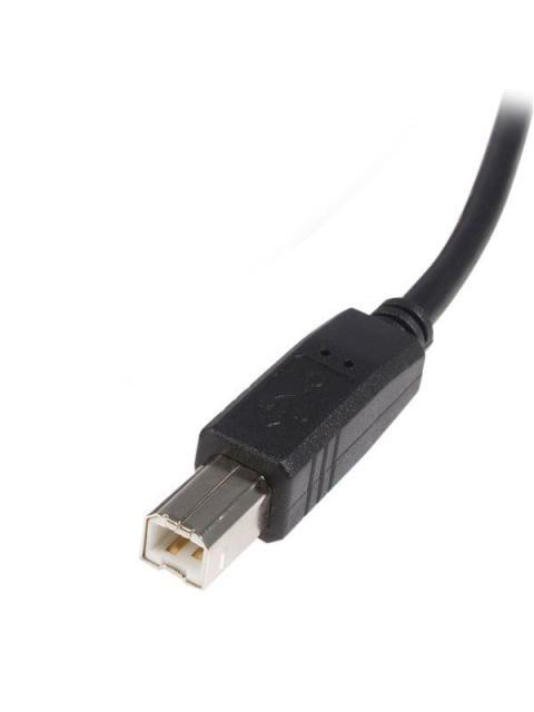 STARTECH  CABLE USB 2.0 CERTIFICADO PARA IMPRESORA USB A MACHO - USB B MACHO 4.5 METROS NEGRO