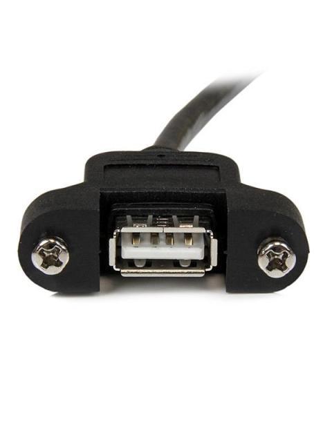 STARTECH  CABLE USB 2.0 USB A MACHO - USB A HEMBRA 90CM NEGRO