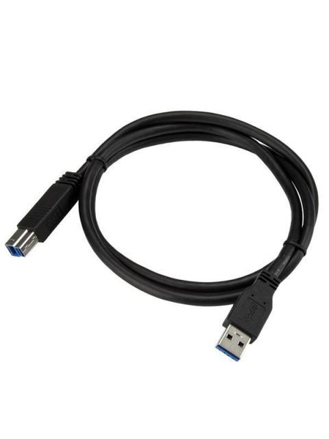 STARTECH  CABLE USB 3.0 USB A MACHO - USB B MACHO 1 METRO NEGRO