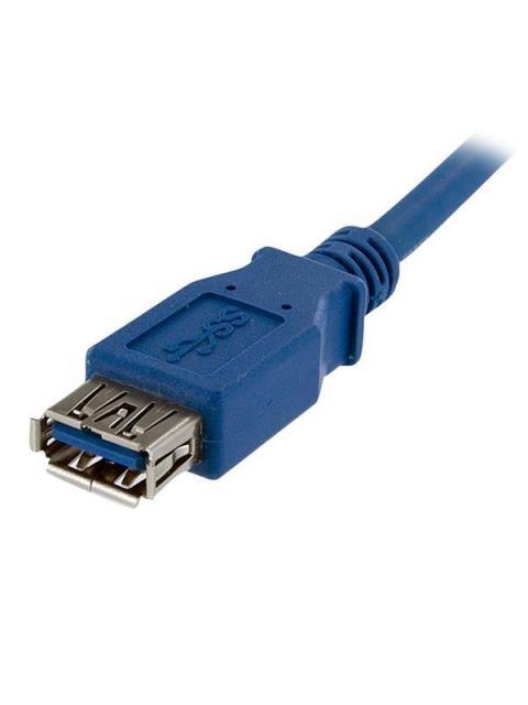 STARTECH  CABLE USB A MACHO - USB A HEMBRA 1 METRO AZUL