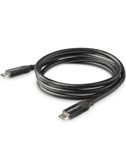 STARTECH  CABLE USB C MACHO - USB C MACHO 1 METRO NEGRO