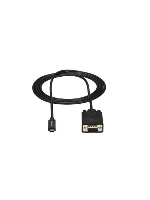 STARTECH  CABLE USB C MACHO - VGA (D-SUB) MACHO 2 METROS NEGRO