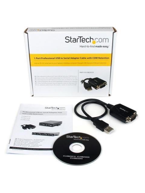 STARTECH  CABLE USB MACHO - DB9 MACHO 42CM