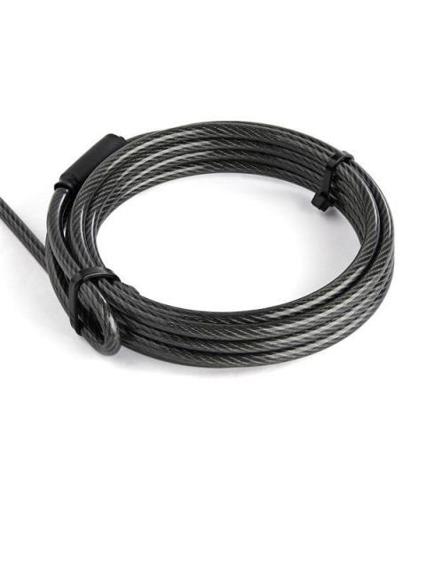 STARTECH  CANDADO DE COMBINACION PARA LAPTOPS 2 METROS NEGRO-PLATA