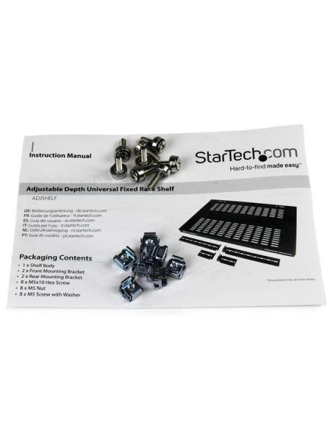 CHAROLA P-ARMARIO SERVIDORES RACK AJUSTABLE STARTECH ADJSHELF