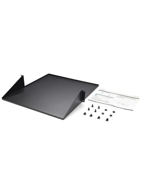STARTECH  CHAROLA DE 2 POSTES PARA RACK 2U HASTA 24KG NEGRO