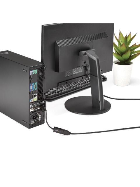 STARTECH  CONVERTIDOR DE VIDEO DISPLAYPORT MACHO - HDMI HEMBRA 15CM NEGRO