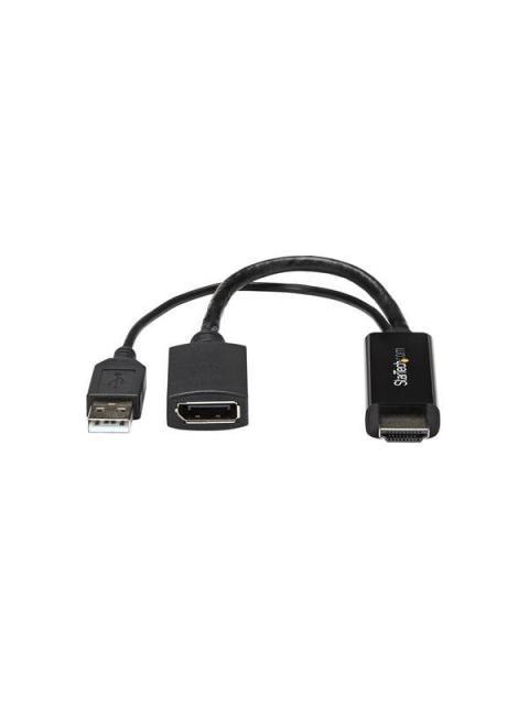 STARTECH  CONVERTIDOR HDMI MACHO - DISPLAYPORT HEMBRA 4K