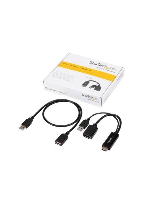 STARTECH  CONVERTIDOR HDMI MACHO - DISPLAYPORT HEMBRA 4K