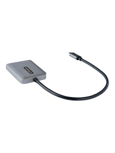 STARTECH  DIVISOR DE VIDEO MST USB-C MACHO - 2X HDMI HEMBRA NEGRO-GRIS