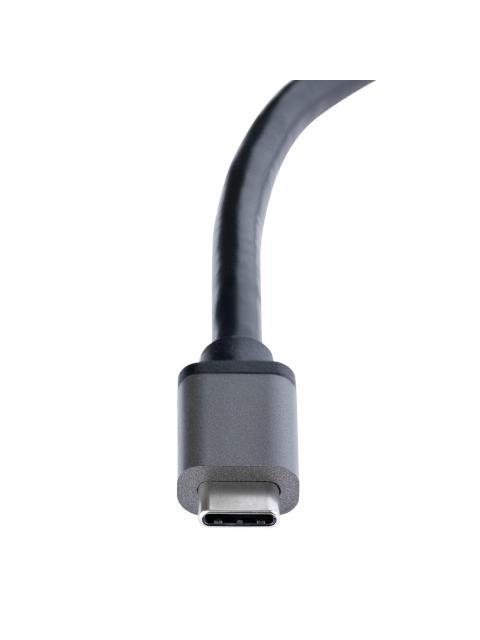 STARTECH  DIVISOR DE VIDEO MST USB-C MACHO - 2X HDMI HEMBRA NEGRO-GRIS
