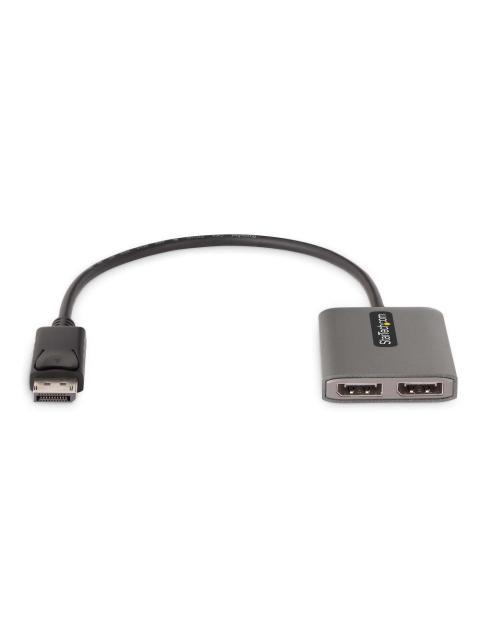 STARTECH  DIVISOR MULTIPLICADOR DISPLAYPORT - 2X DISPLAYPORT GRIS