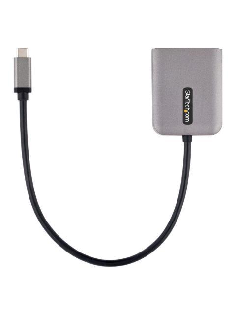STARTECH  DIVISOR MULTIPLICADOR USB C - 2X DISPLAYPORT GRIS