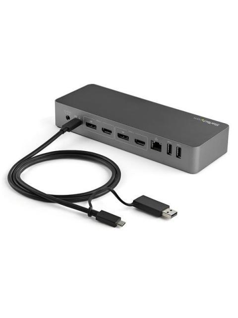 DOCK USB C CON VIDEO TRIPLE 4K 5X USB 3.0 PD 100W DP HDMI