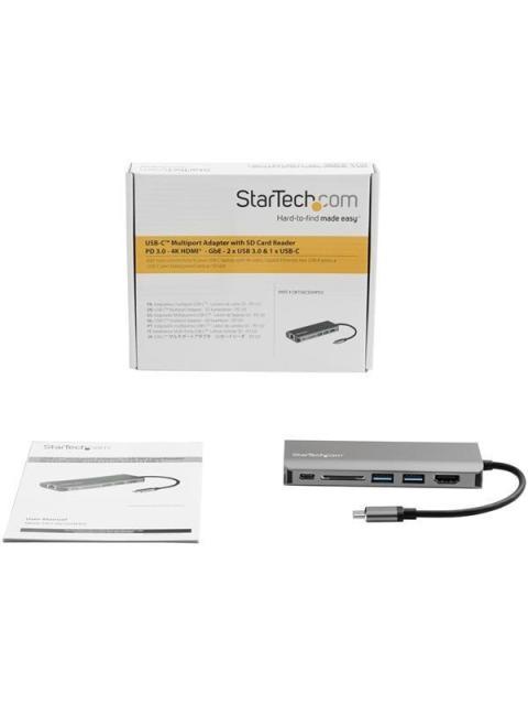 STARTECH  DOCKING STATION HDMI 1X USB C 3.0 1X RJ-45 NEGRO