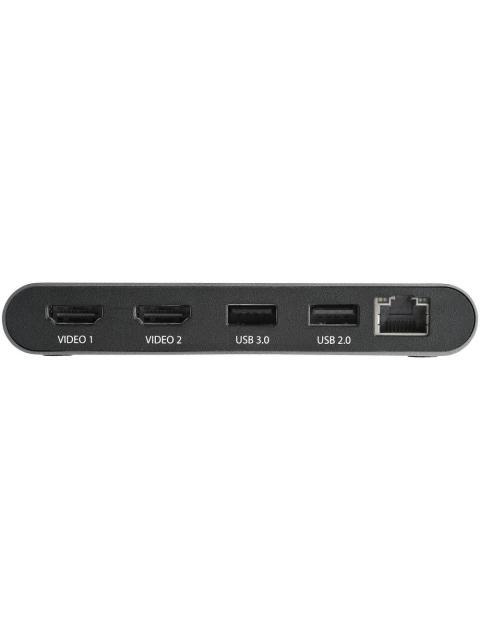 STARTECH  DOCKING STATION TB3DKM2HDL THUNDERBOLT 3 1X USB 3.0 1X USB 2.0 1X RJ-45 2X HDMI GRIS