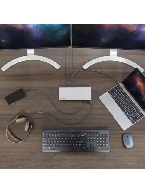 ESTACION DE ACOP STARTECH THUNDERBOLT 3 LAPTOP USB-C SD TB3DOCK2DPPD