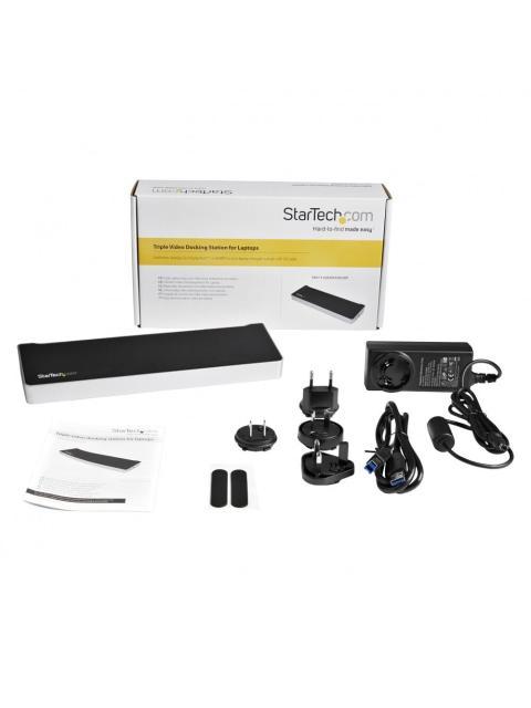 STARTECH  DOCKING STATION USB3DOCKH2DP 5X USB 3.0 1X RJ-45 2X DISPLAYPORT