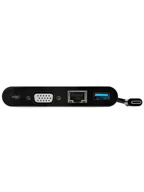 STARTECH  DOCKING STATION USB C DE 1 PUERTO 1X VGA 1X RJ-45 NEGRO