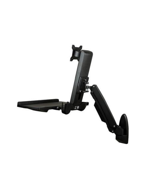STARTECH  ESTACION DE TRABAJO DE PIE Y SENTADO WALLSTS1 MONTAJE EN PARED HASTA 8KG PARA MONITOR 24 NEGRO