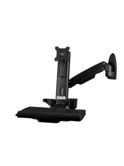 STARTECH  ESTACION DE TRABAJO DE PIE Y SENTADO WALLSTS1 MONTAJE EN PARED HASTA 8KG PARA MONITOR 24 NEGRO