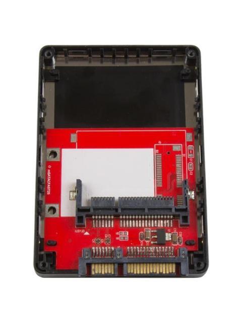 STARTECH  GABINETE DE DISCO DURO CFAST2SAT25 2.5 SATA III NEGRO-PLATA