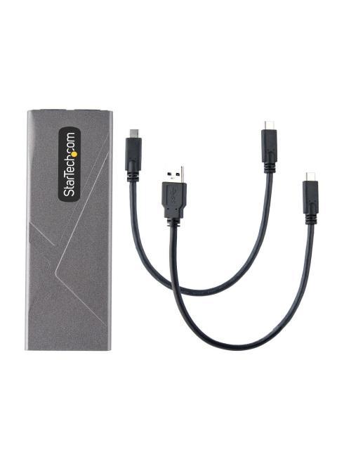 STARTECH  GABINETE DE DISCO DURO M.2 USB-C PLATA