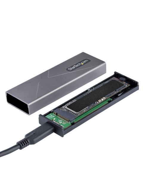 STARTECH  GABINETE DE DISCO DURO M.2 USB-C PLATA