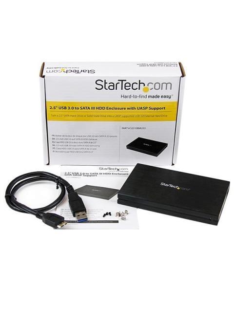 STARTECH  GABINETE DE DISCO DURO S2510BMU33 2.5 SATA USB 2.0 NEGRO