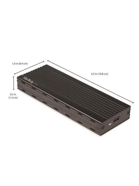 STARTECH  GABINETE PARA SSD M2E1BMU31C M.2 USB-C 3.2 NEGRO