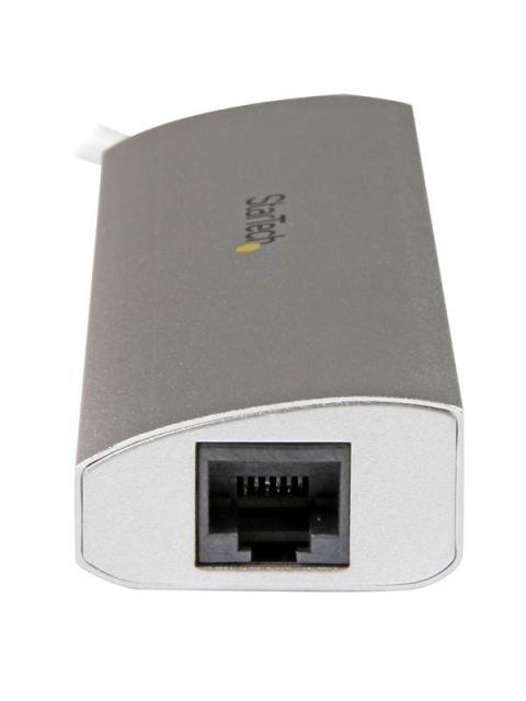 STARTECH  HUB CONCENTRADOR DE 3 PUERTOS USB A 3.0 CON ADAPTADOR DE RED ETHERNET GIGABIT