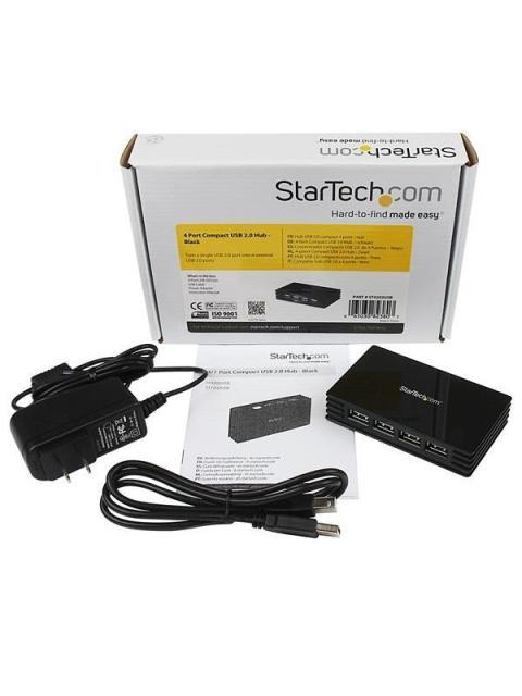 STARTECH  HUB USB 2.0 4 PUERTOS 480 GBIT-S NEGRO