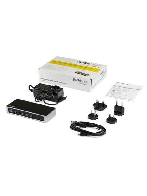 STARTECH  HUB USB 3.0 USB C 5X USB-A 2X USB C 5000 MBIT-S NEGRO-PLATA