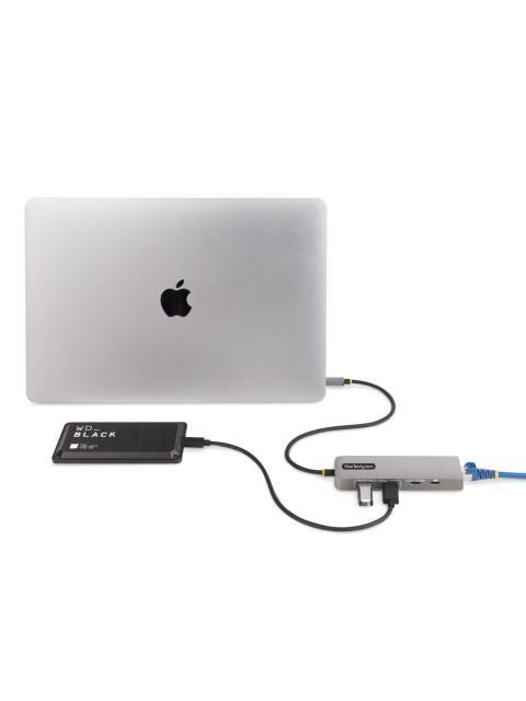STARTECH  HUB USB-C - 2X USB A 1X USB C 1X RJ-45 10 GBIT-S GRIS