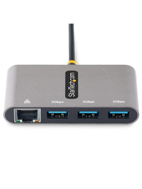 STARTECH  HUB USB C 3.0 3X USB A 3.0 1X RJ-45 GRIS
