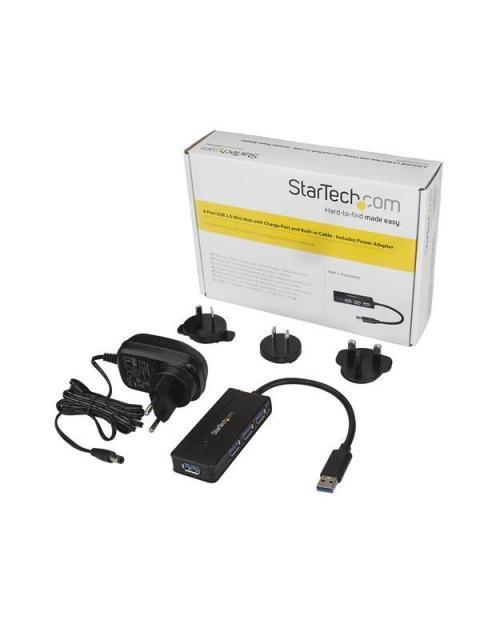 STARTECH  HUB USB C 3.0 MACHO - DE 4X USB A 3.0 HEMBRA 5000 MBIT-S NEGRO