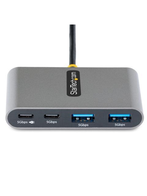 STARTECH  HUB USB C 3.2 2X USB A 3.2 2X USB C 5000MBIT-S GRIS